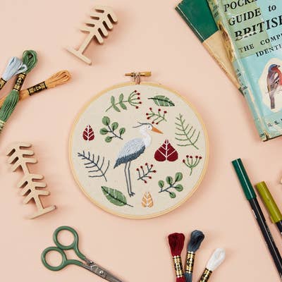 Summer Swallow Embroidery Craft Kit