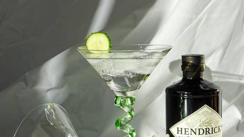 Twisted Spiral Stem Cocktail Glasses