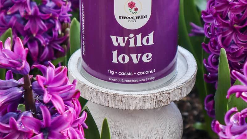 wild love candle plant-based vegan