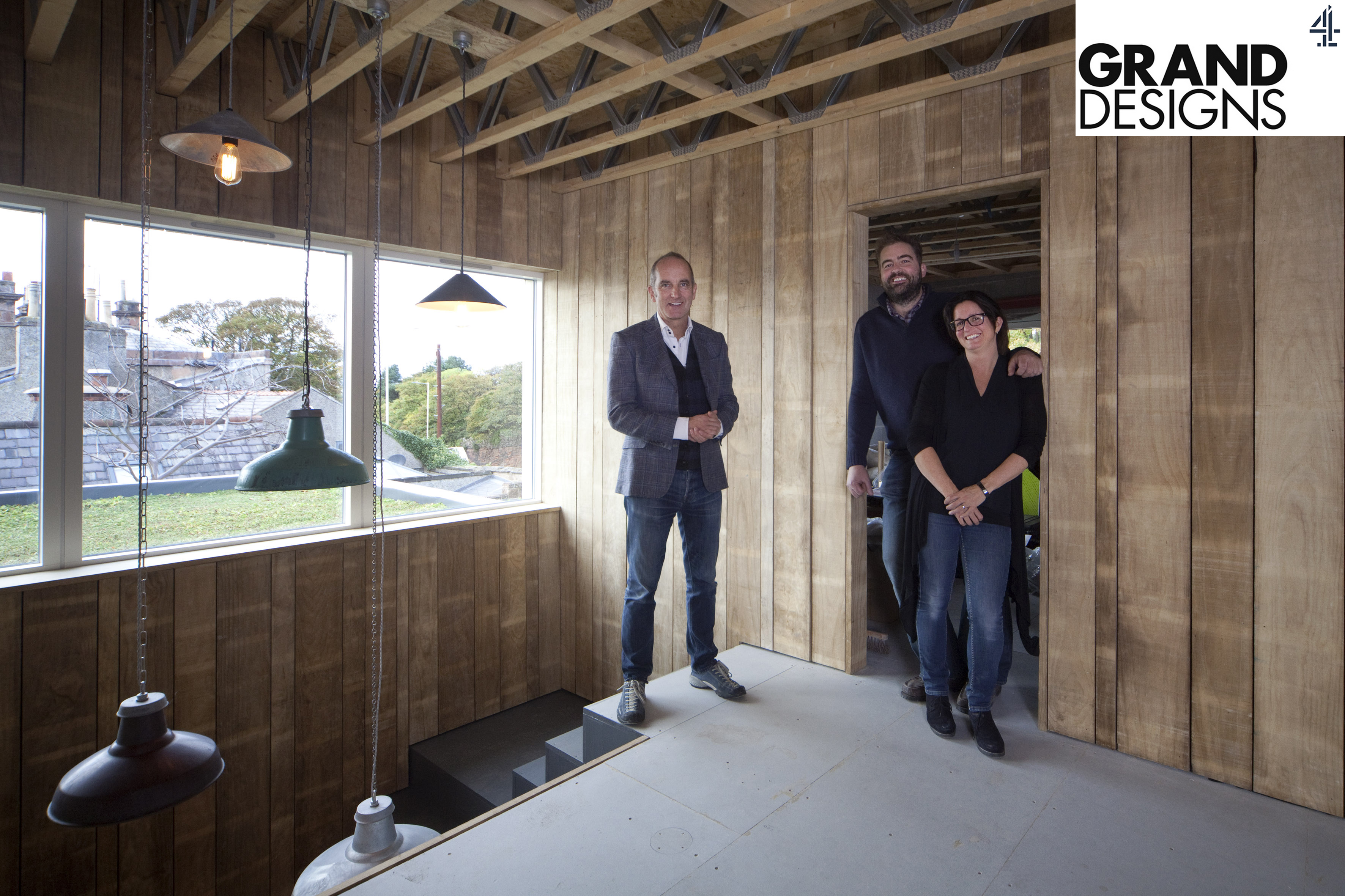 Cleancut Wood owners Stuart & Rosie Treasurer featured in Grand Designs 2016 series