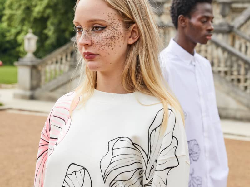 Abstract Floral Sweatshirt