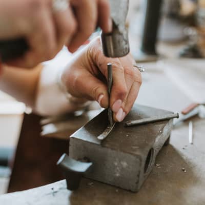 hand-stamped jewellery
