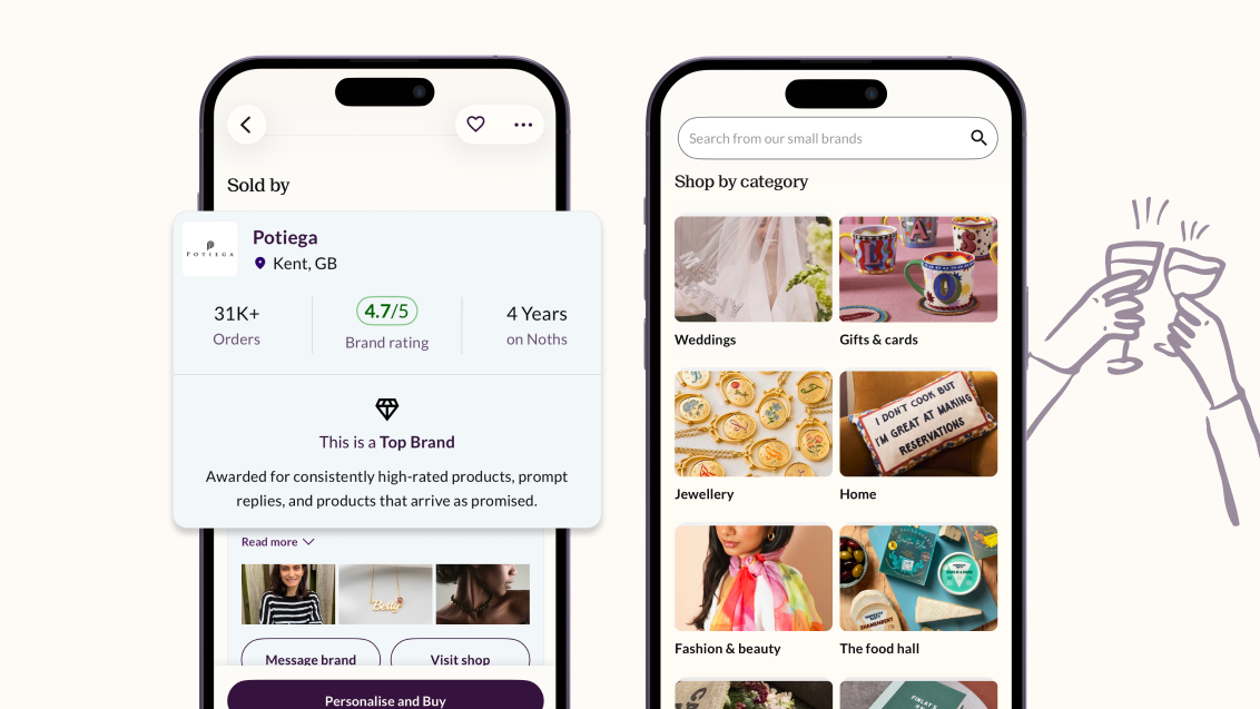 Not On The Highstreet mobile app