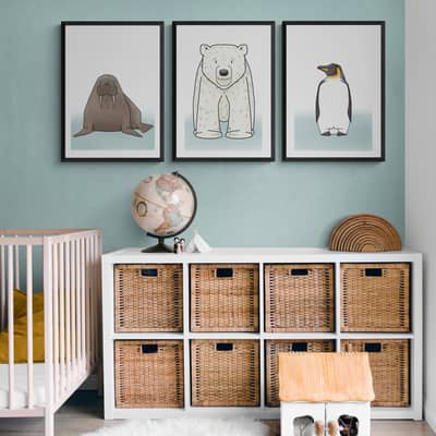 Polar Animals Print Set