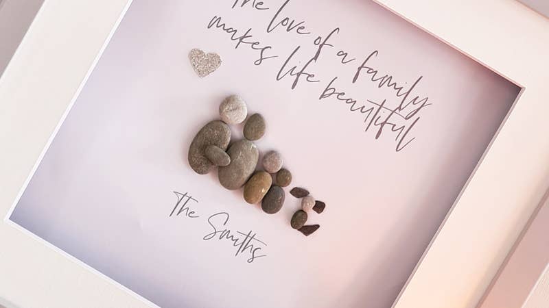 Personalised Family Pebble Gift
