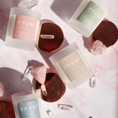 Set of 4 discovery soy wax candles