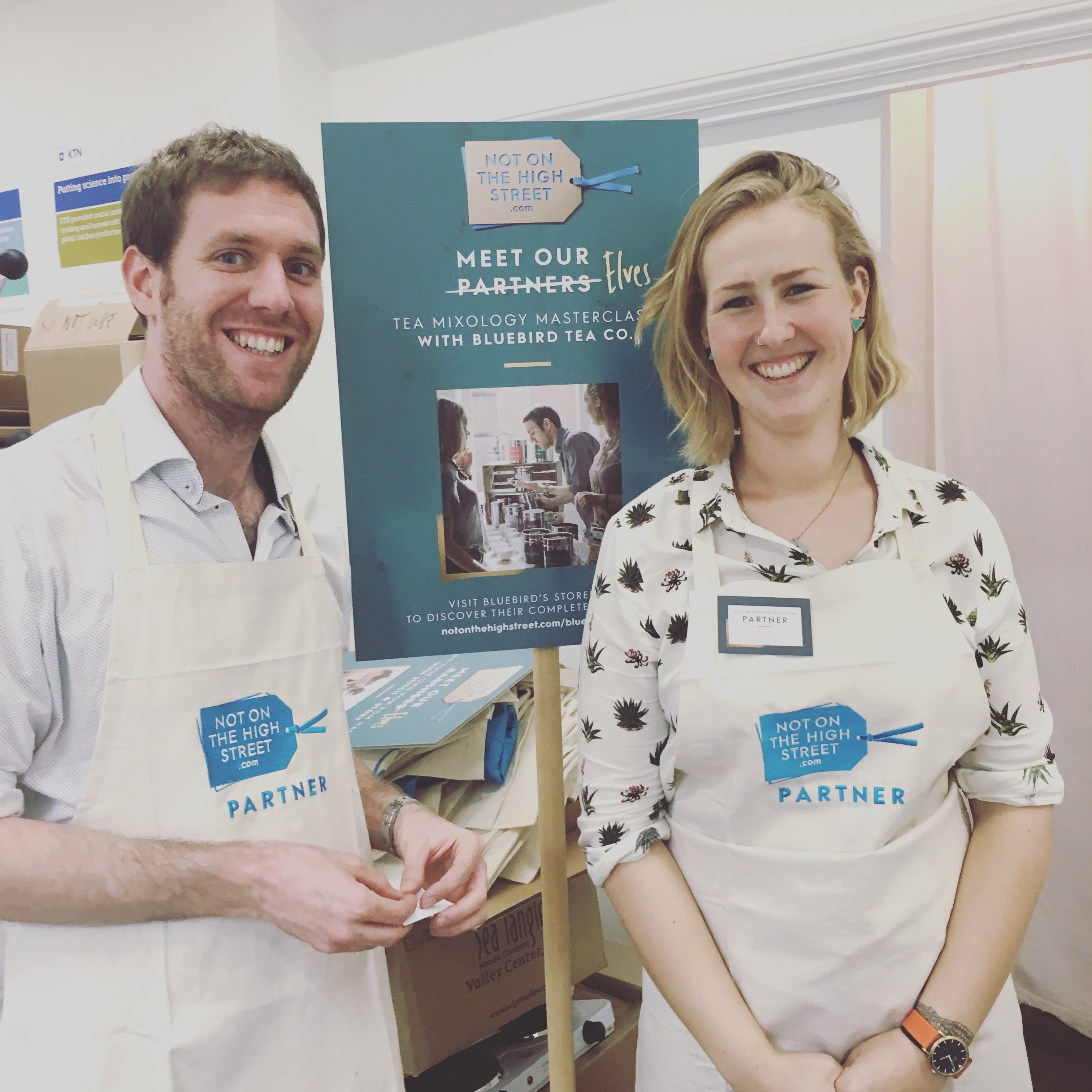 Founder's Mike + Krisi delivering Tea Mixology Workshops at The Stylist Live