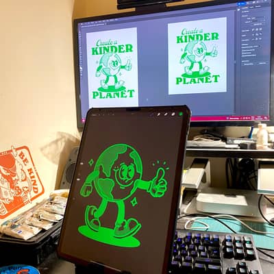 behind the scenes process for kinder planet companu