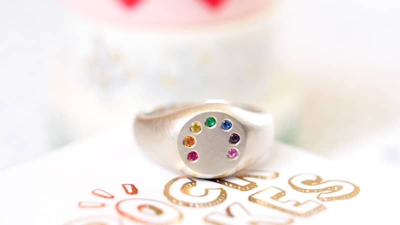 Silver Rainbow Ring