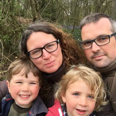 Our team, Sarah, Joe, Tom and Lyra