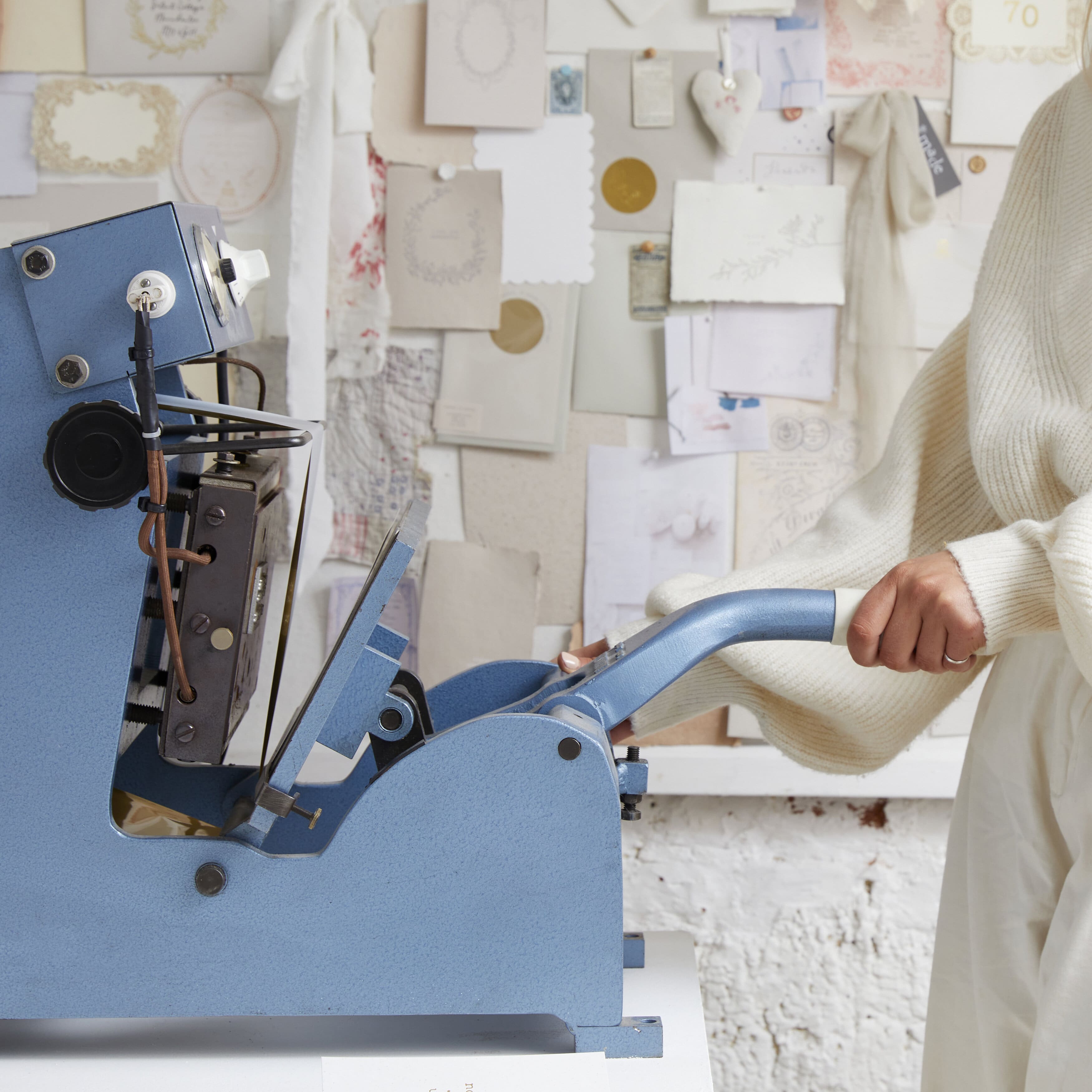 Letterpress in studio