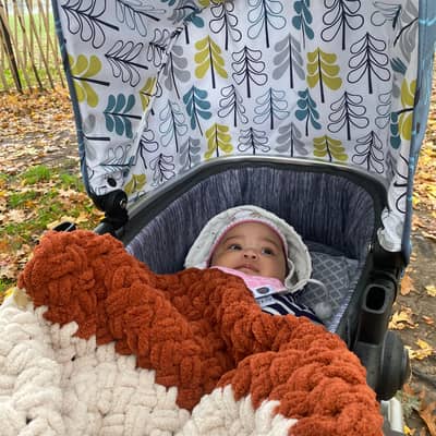 Snagl Blanket Beige and Brown