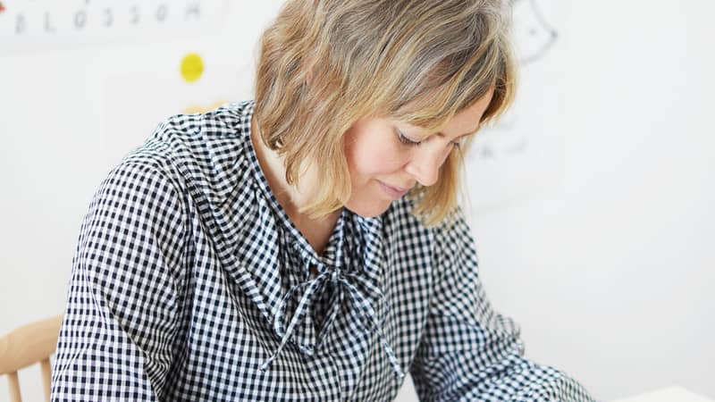 Handstamping children's prints