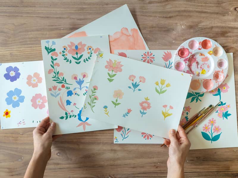 Lou and Co hand painted desgins