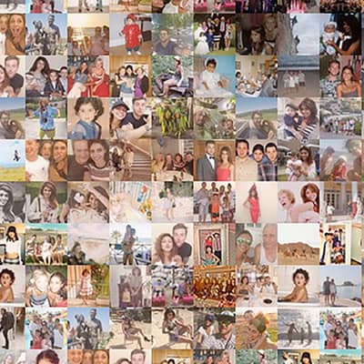 Personalised Portrait Made Up Of Small Photographs