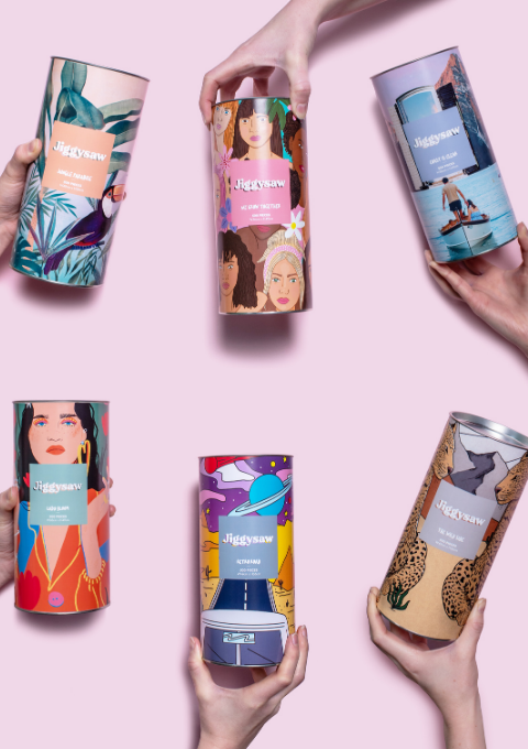 Contemporary puzzle design. 500 piece adult jigsaw puzzle.