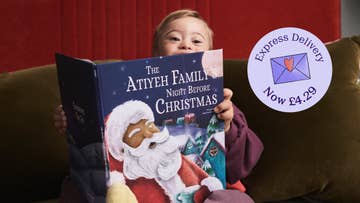 boy with christmas presents hero banner