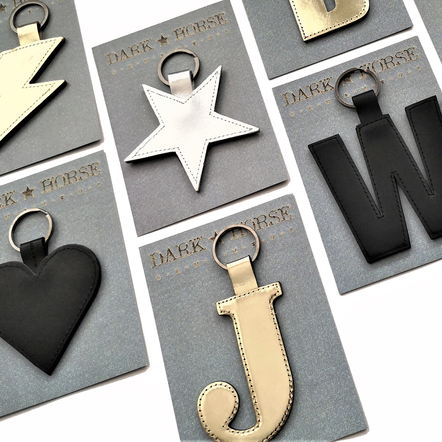 Statement glitter Initial sticker