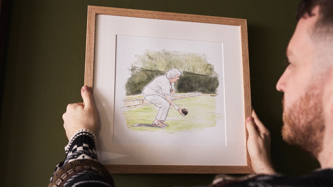 personalised watercolour portrait 