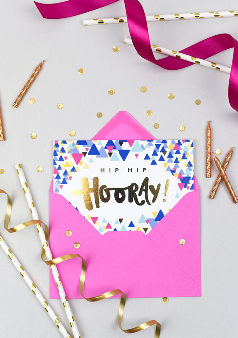 Jane Katherine Houghton Gold Foil Confetti Greeting Cards