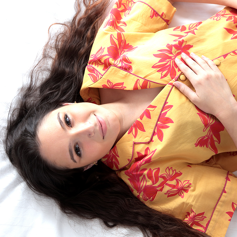 Short Sleeve Cartagena print pyjama