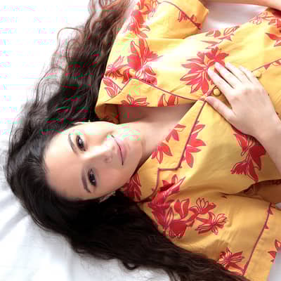 Short Sleeve Cartagena print pyjama