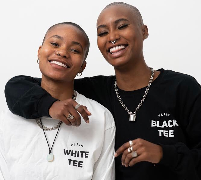 The flagship design of The Plain Shop - The Plain White Tee and The Plain Black Tee!