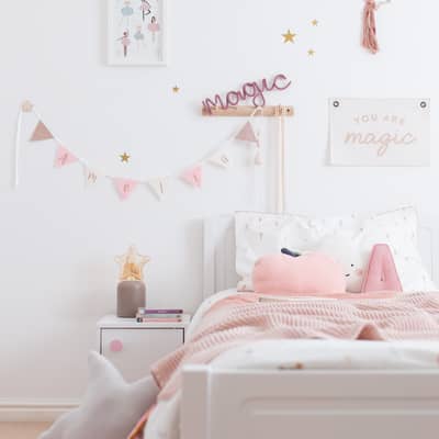 Personalised bunting for girls bedroom