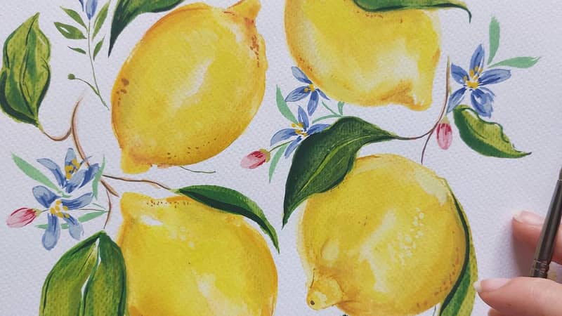 Citrus Limon Painting