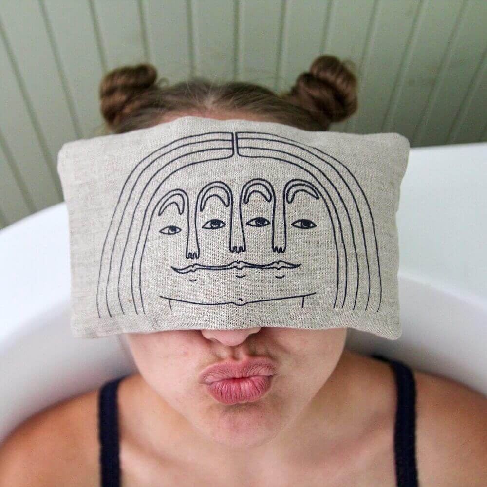 eye pillow face