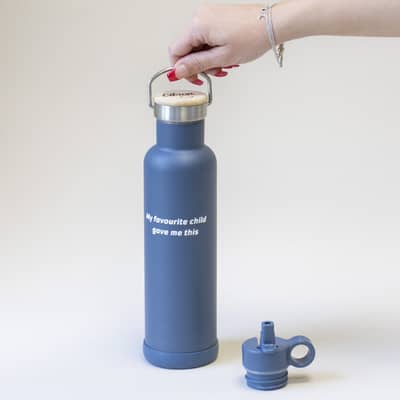 personalised insulated stainless steel water bottle