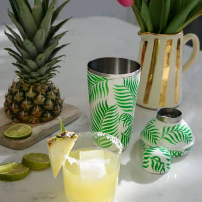 palm tree cocktail shaker