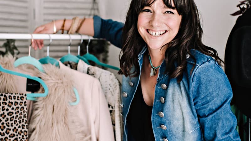 Personal stylist Sophie Jones-Cooper from My Stylish Friend is producing bespoke upcycled face masks