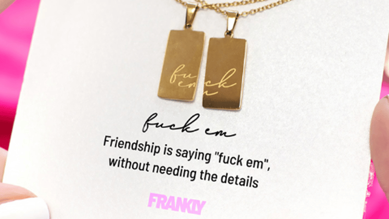 Fuck Em Friendship Necklace