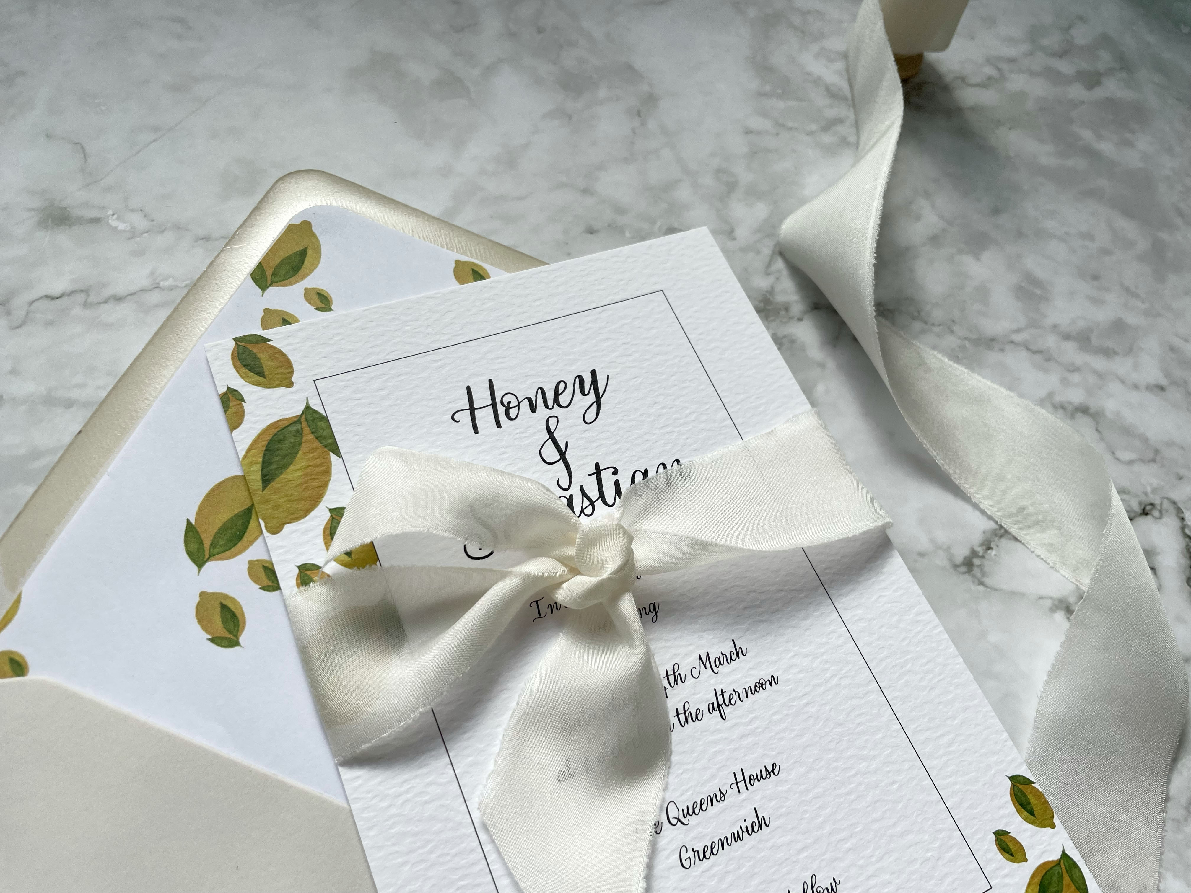 Lemons Wedding Invitation