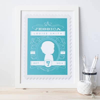 New baby stamp print