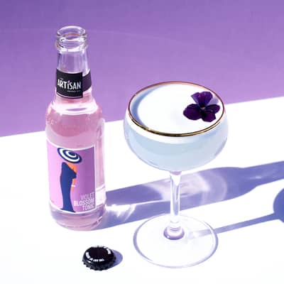 Artisan Cocktail using our Violet Blossom Tonic
