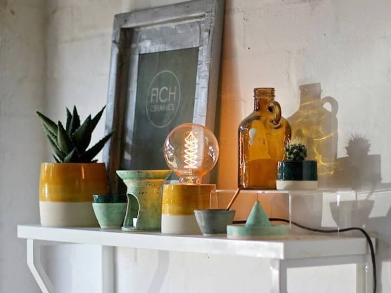 Shelf at FICH ceramics studio