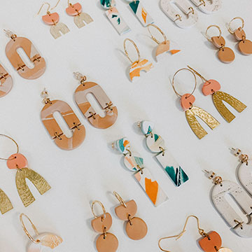 Clay Earring Display