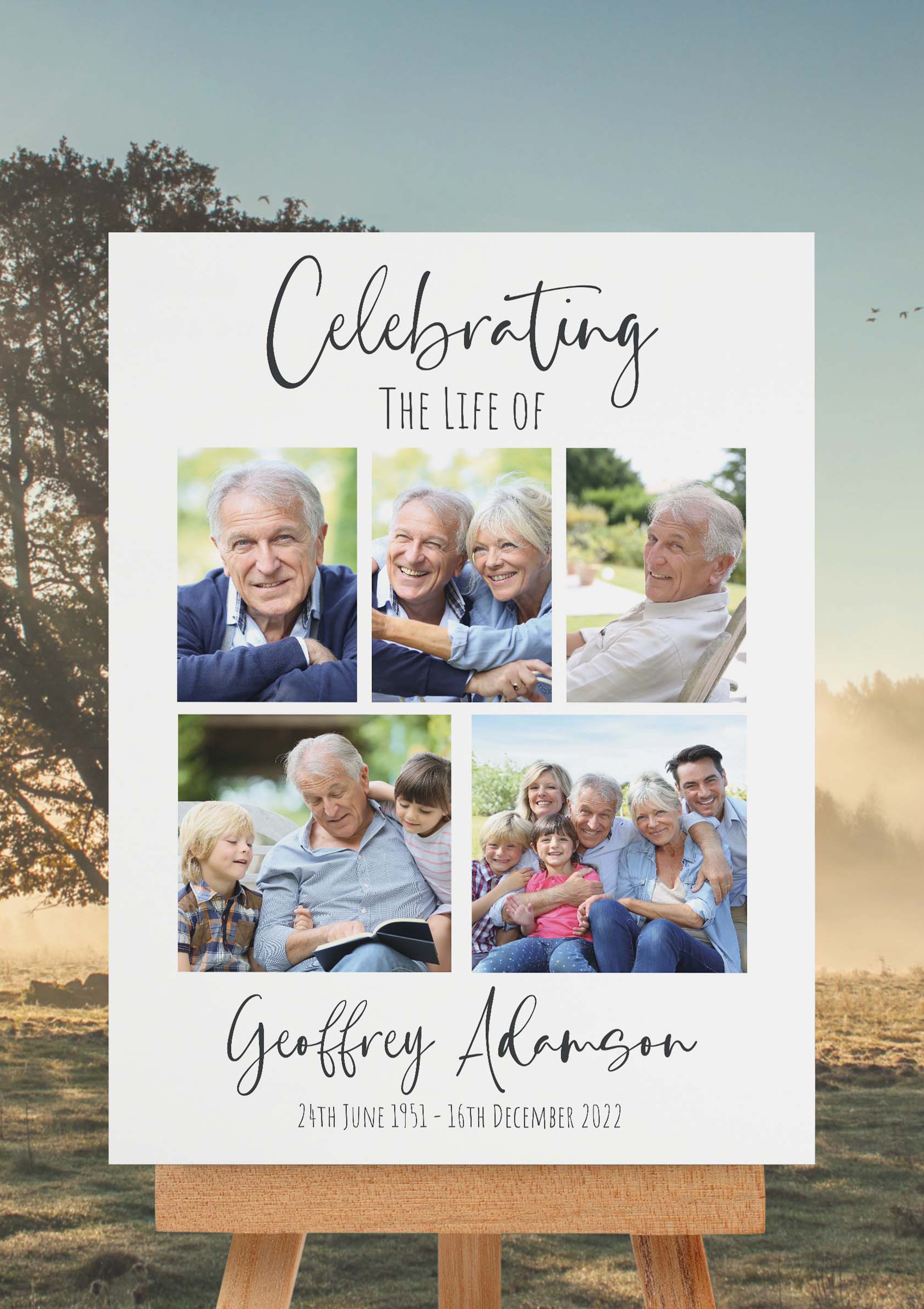 Celebration Of Life Sign