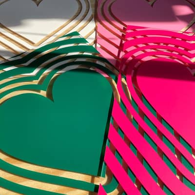 acrylic banner clear chain vinyl