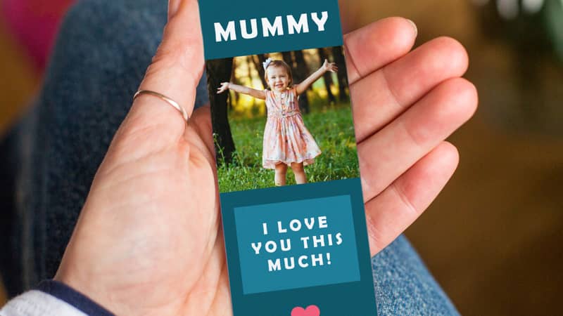 Personalised 'Mummy I Love You This Much' Bookmark
