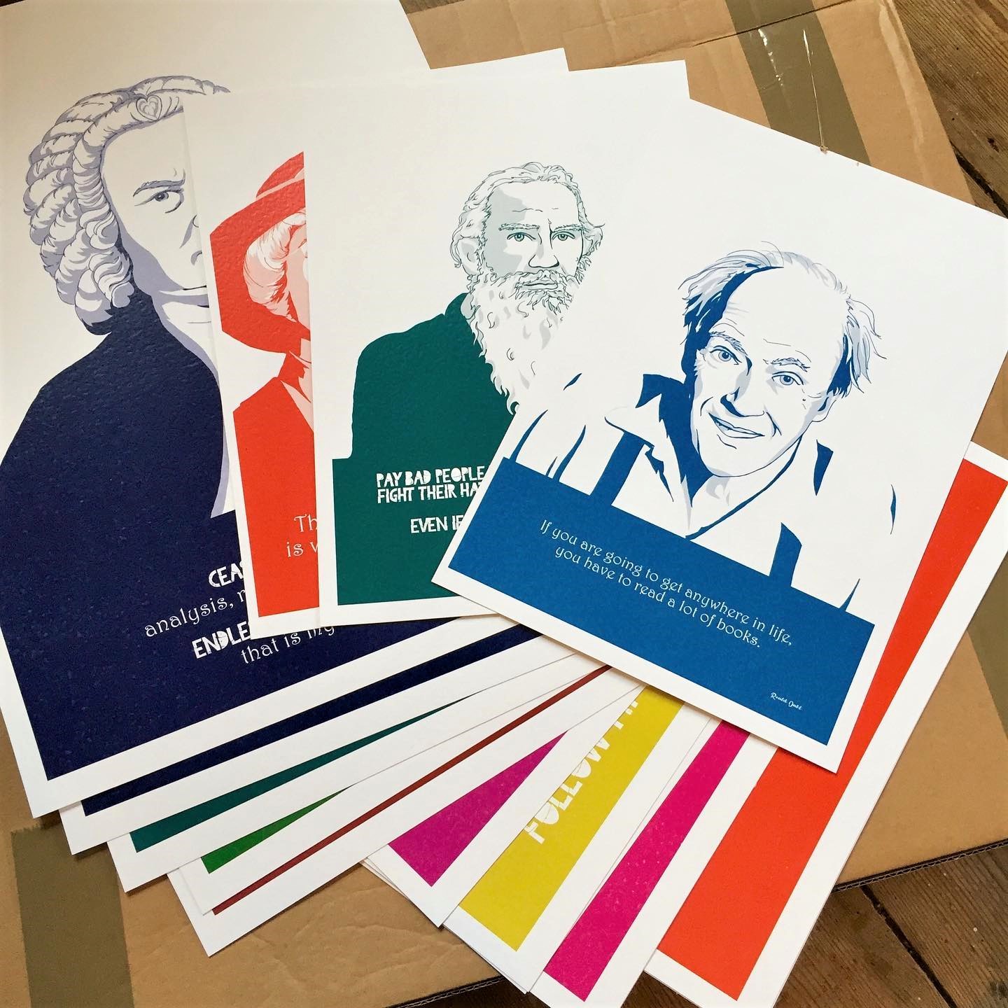 Prints can be framed in hand-finished chunky frames