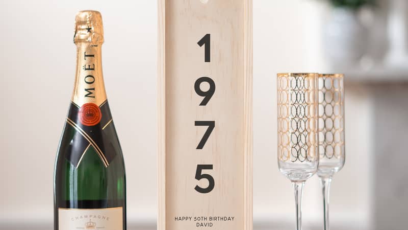 Personalised Birthday Bottle Box