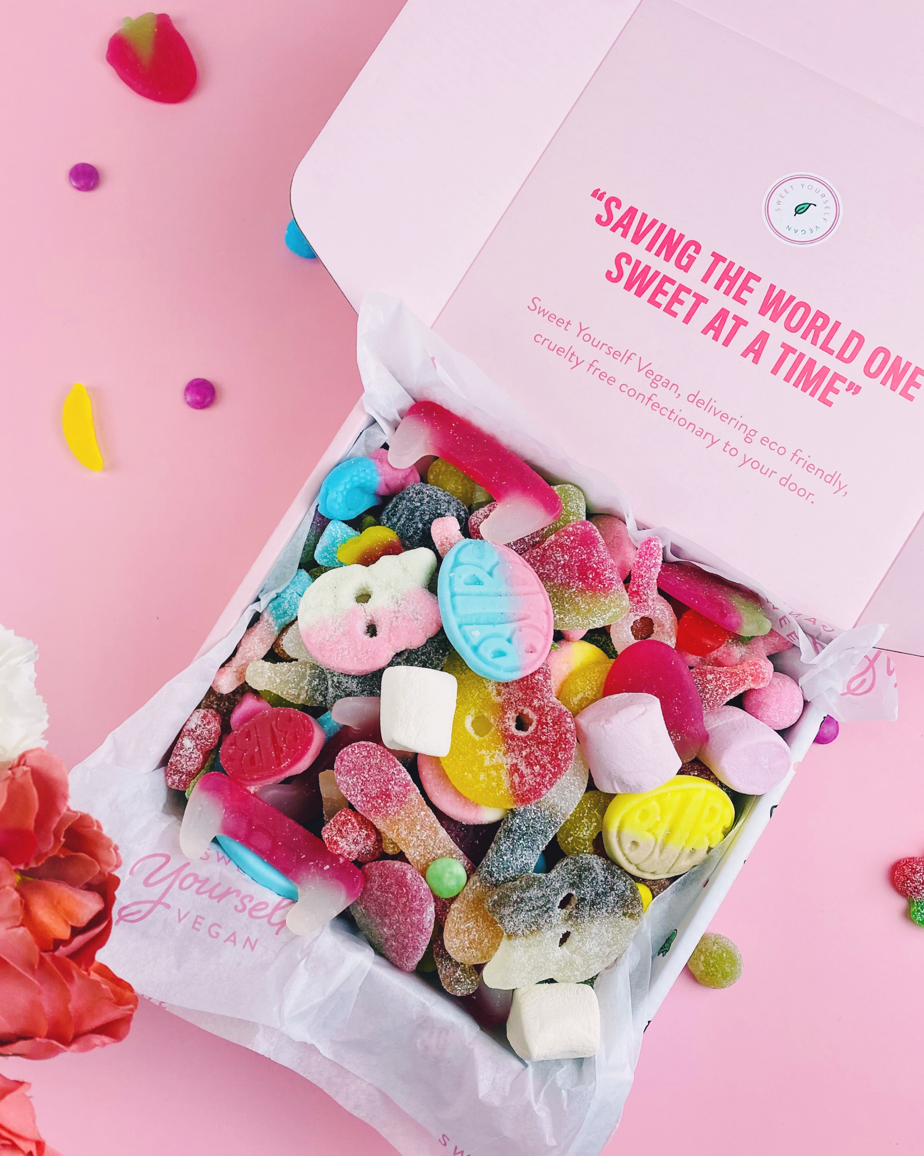 Gift hamper of vegan treats