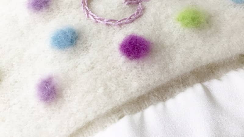 Personalised Purl English cashmere blanket