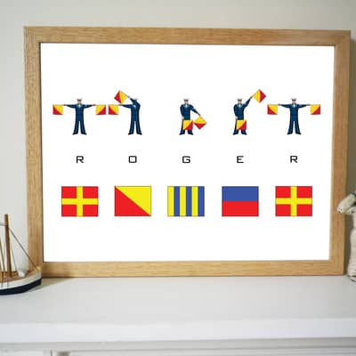 Semaphore Flags abd Signal Flags Name Print