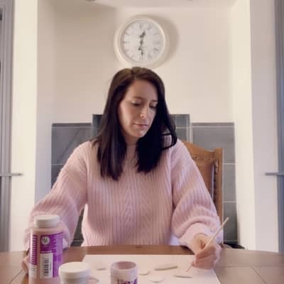 tied with twine ceramic earrings