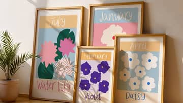 birth flower gifts banner