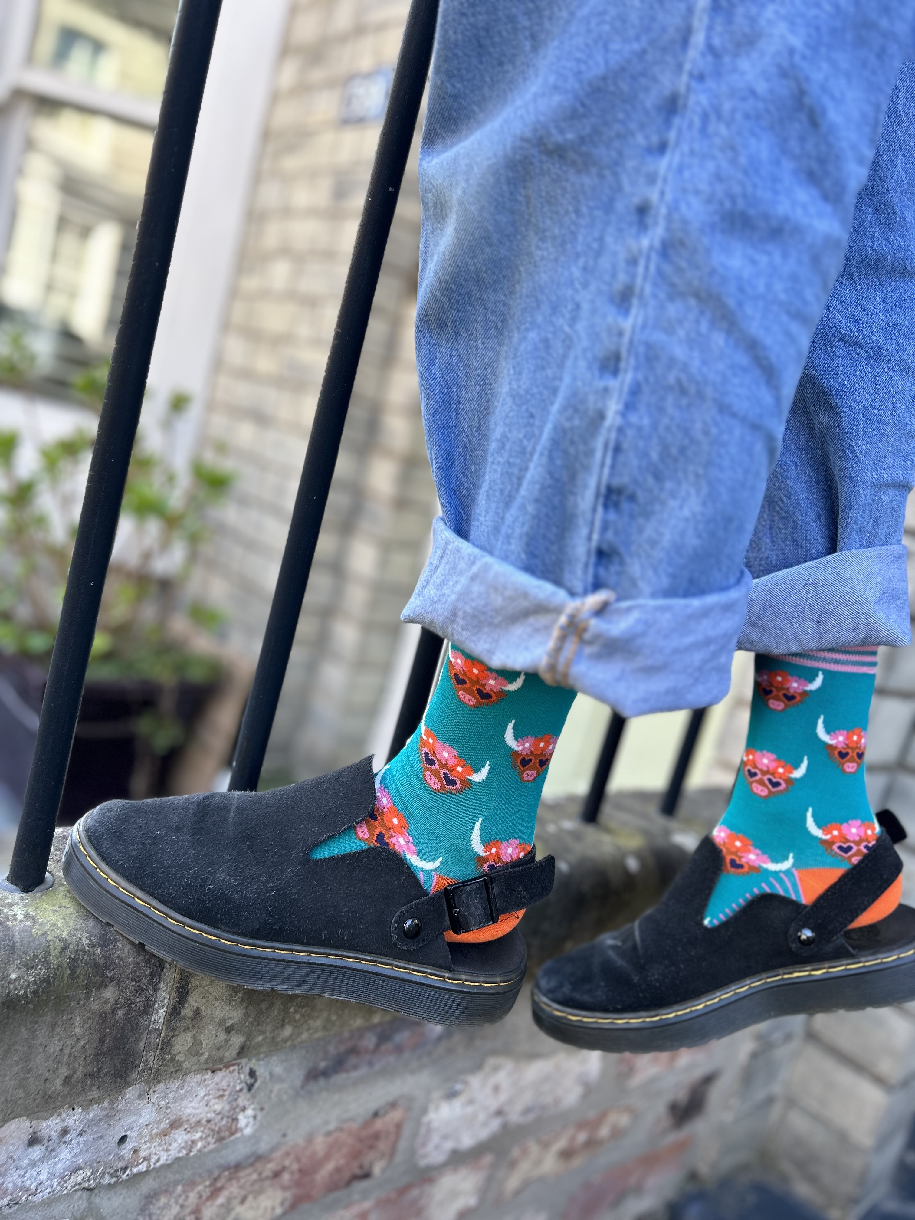 Highland Cow bamboo socks
